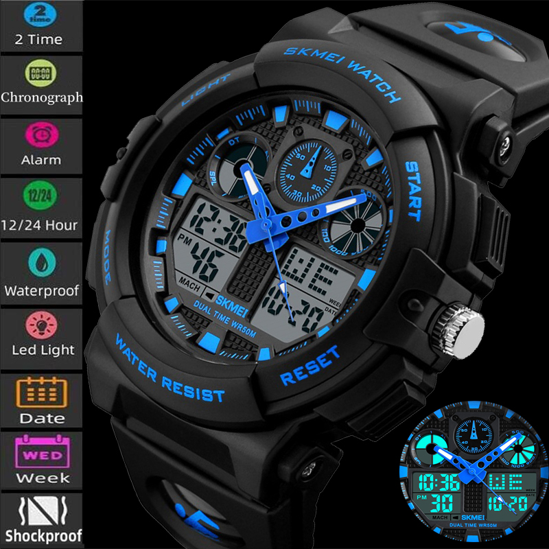 Outdoor Lighting Timer - 2017 New SKMEI Men Sports Watches