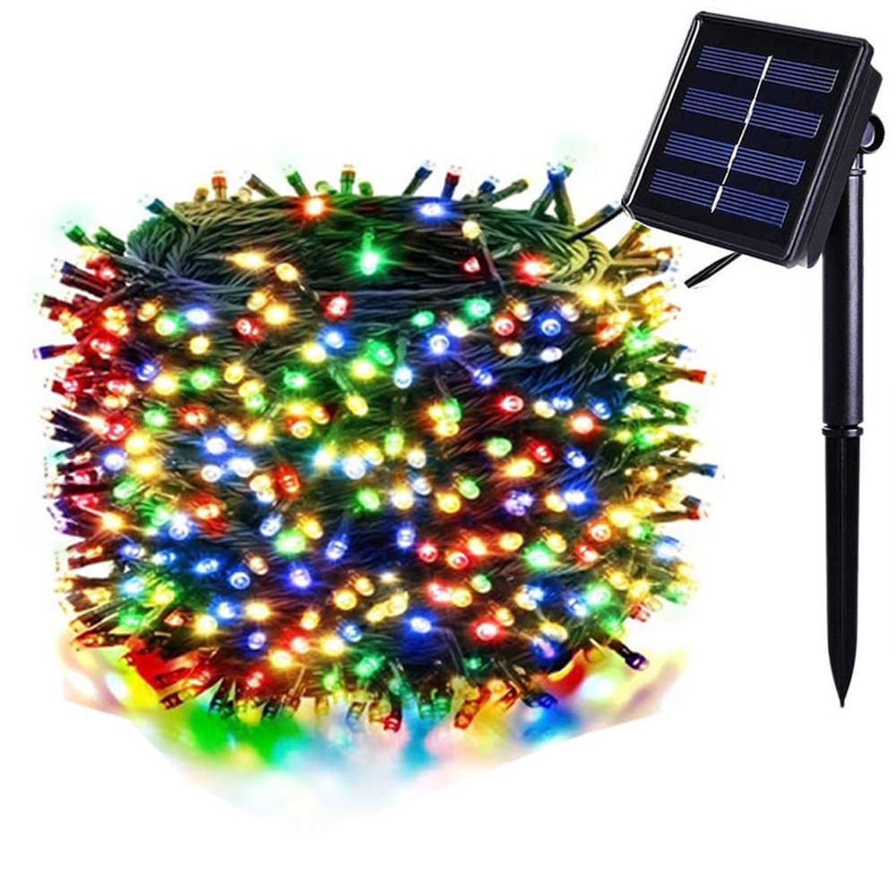 Xmas Outdoor Lighting Decorations - 300LED Solar String Light Fairy Outdoor