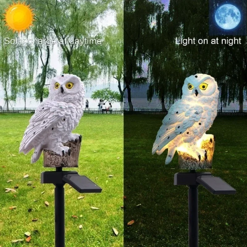 Landscape Spike Light - Owl Lights Outdoor Solar Powered Lawn