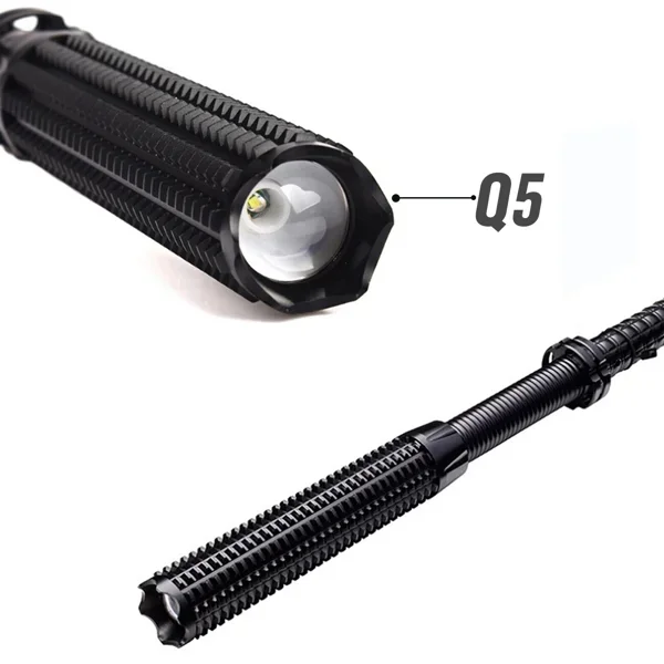 Outdoor Lighting Panel - USB Rechargeable LED Flashlight Retractable Torch