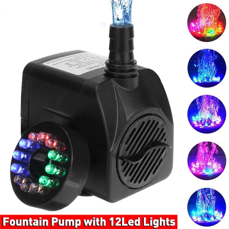 Pond Light Submersible - 16W LED Light Fountain Pump Fish