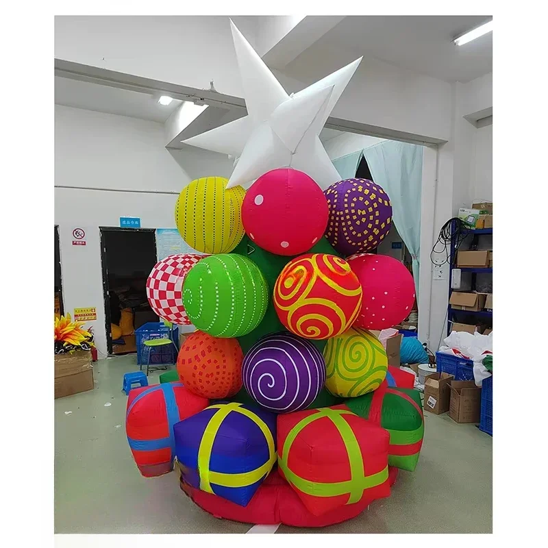 Outdoor Lighting On Trees - Outdoor Decor Inflatable Christmas Gift Tree