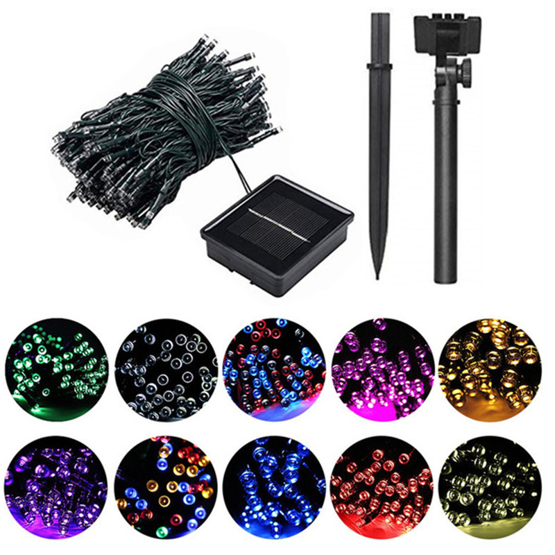 Outdoor Lighting For Front Of House - 50/100/200 Led Solar Fairy Lights Outdoor