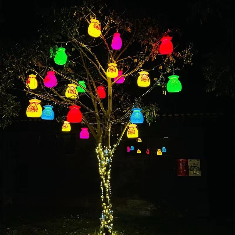 Lucky bag lanterns, money bags - Outdoor Lighting On Trees recension och pris