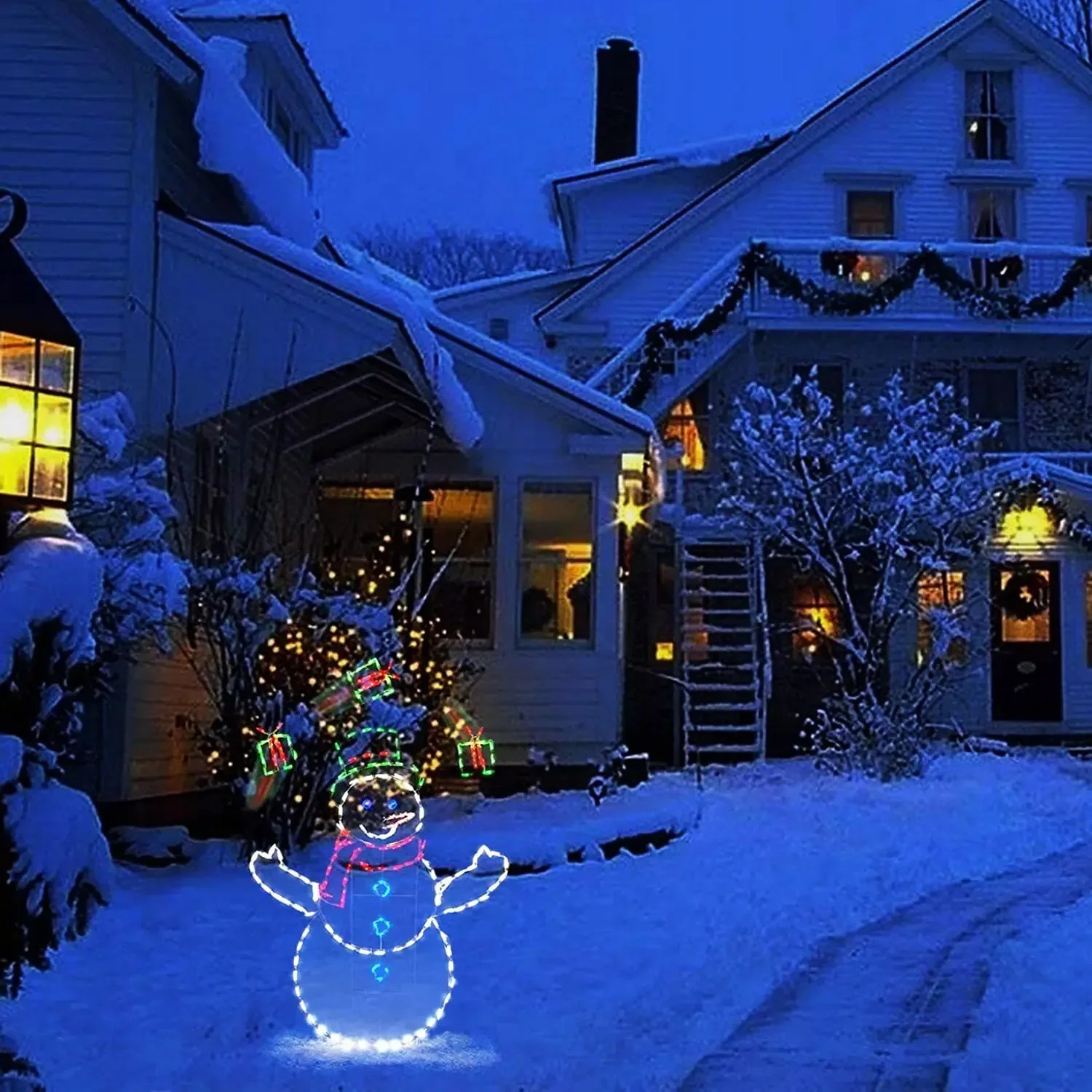 Animated Snowball Light LED Gl - Xmas Outdoor Lighting Decorations recension och pris