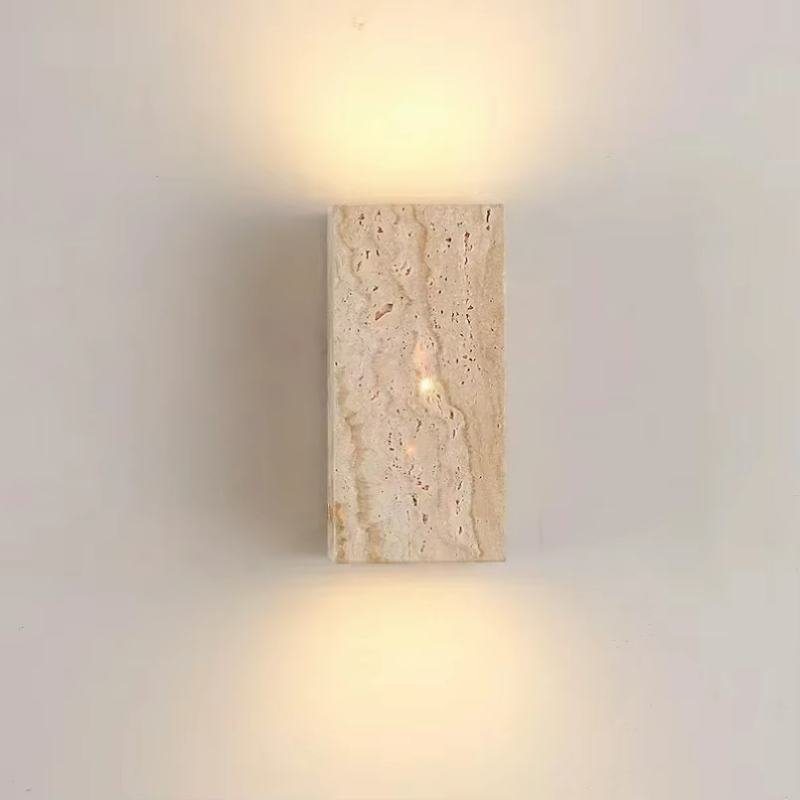 Yellow Travertine Stone Wall M - Outdoor Lighting For Front Of House recension och pris