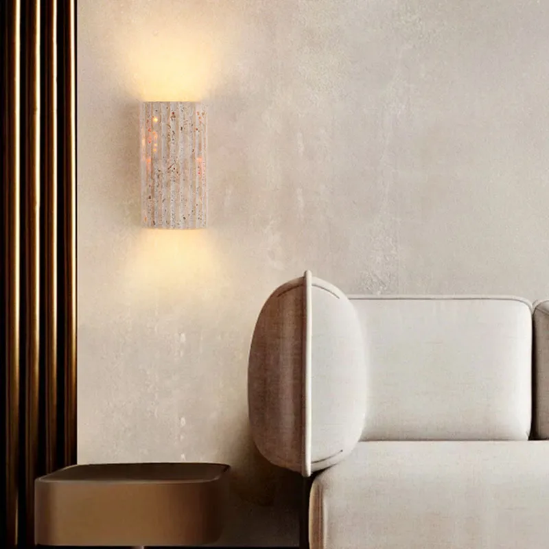 Yellow Travertine Stone Wall M - Outdoor Lighting For Front Of House recension och pris