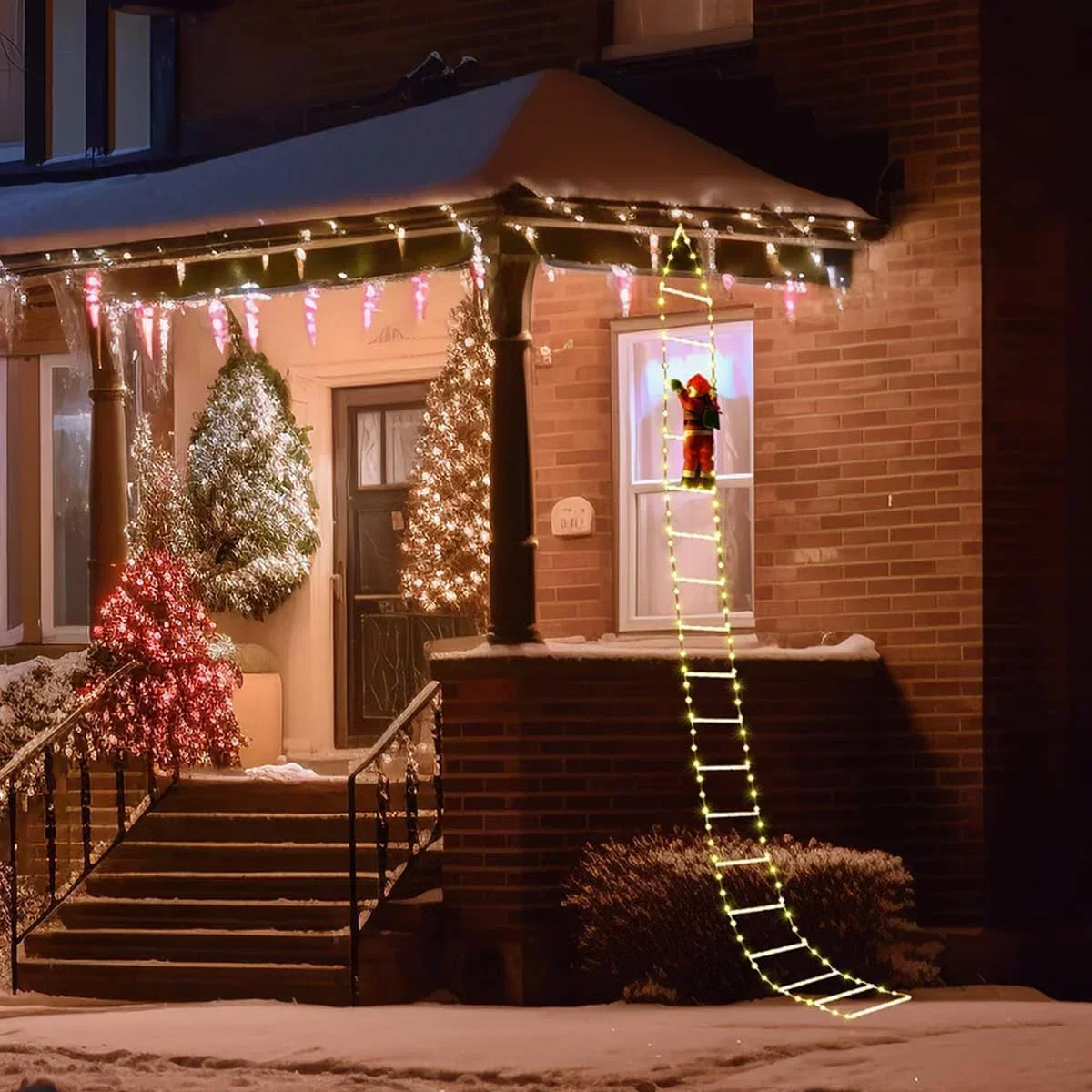 LED Ladder Light for Santa Cla - Xmas Outdoor Lighting Decorations recension och pris