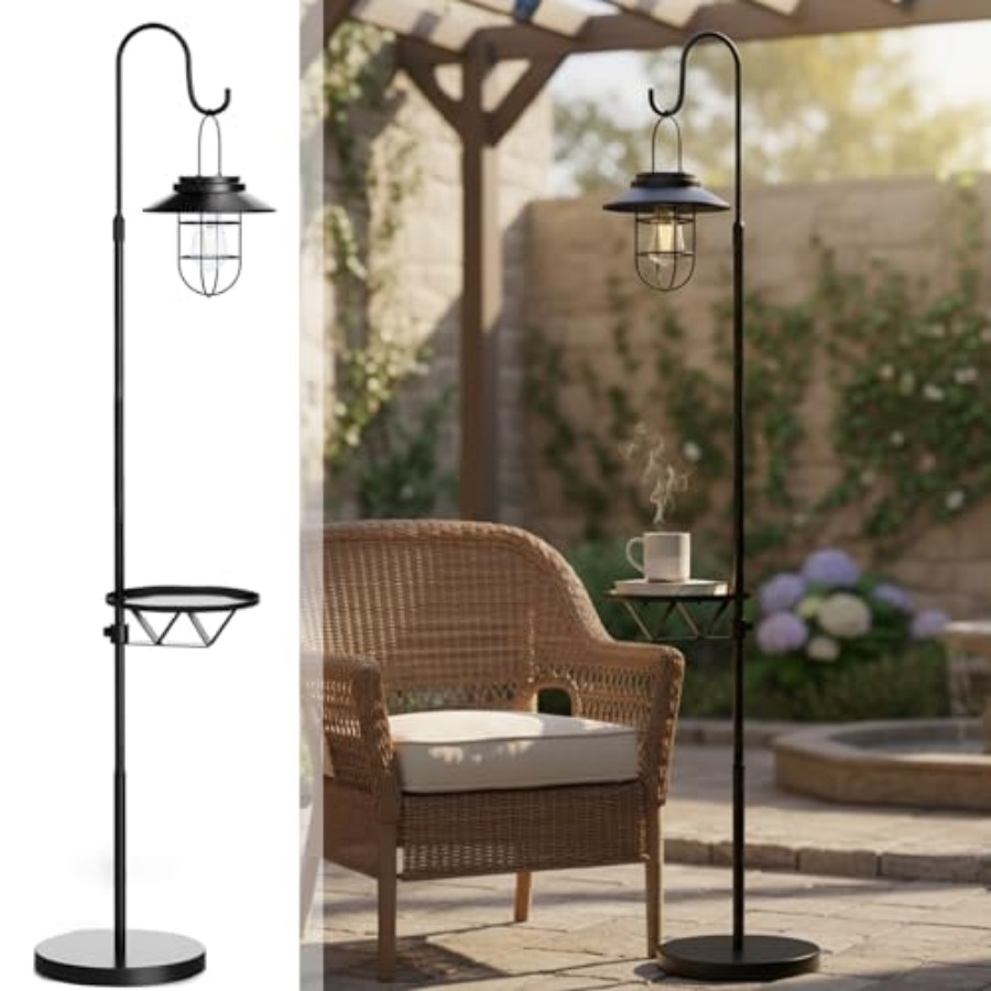 Solar Floor Lamp with Table, 6 - Outdoor Lighting Hooks recension och pris