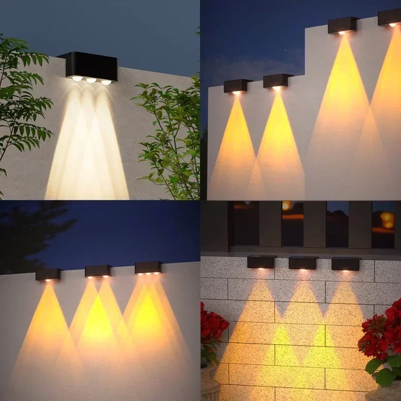 1/2/4PCS  Solar Wall Light Out - Outdoor Lighting On Fence recension och pris