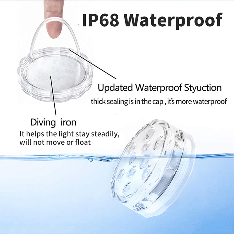 Multi Color Submersible LED Li - Pond Light Submersible recension och pris