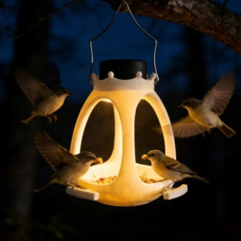Solar Bird Feeder with LED Lig - Outdoor Lighting Under Eaves recension och pris