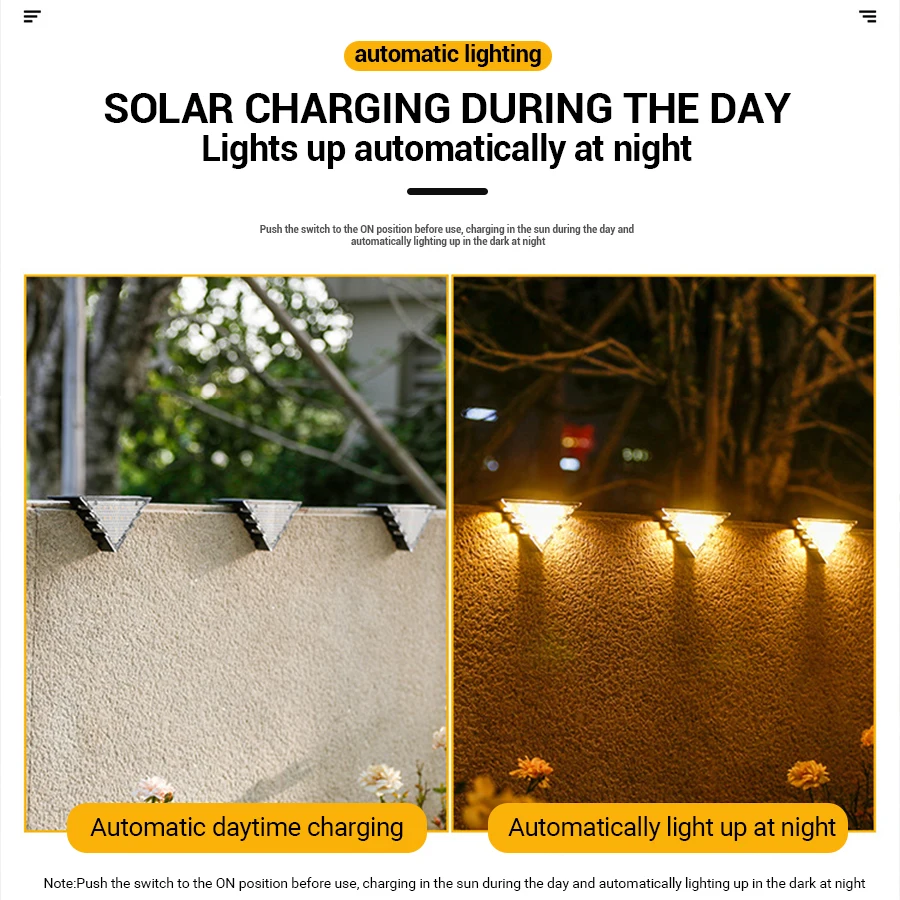 1/2/4PCS Solar Deck Lights Out - Outdoor Lighting On Fence recension och pris