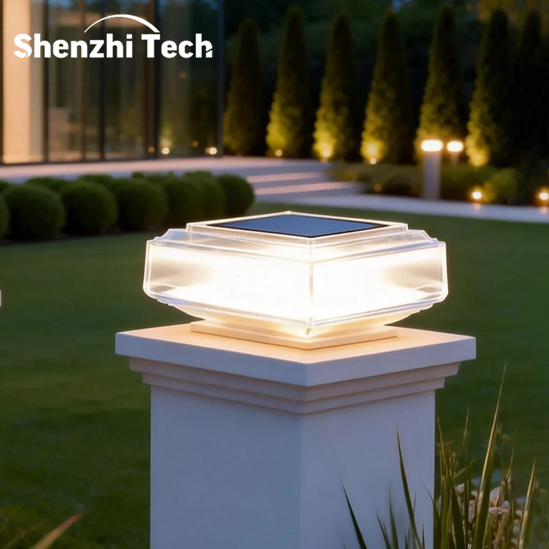 Modern Transparent Solar Post  - Outdoor Lighting On Fence recension och pris