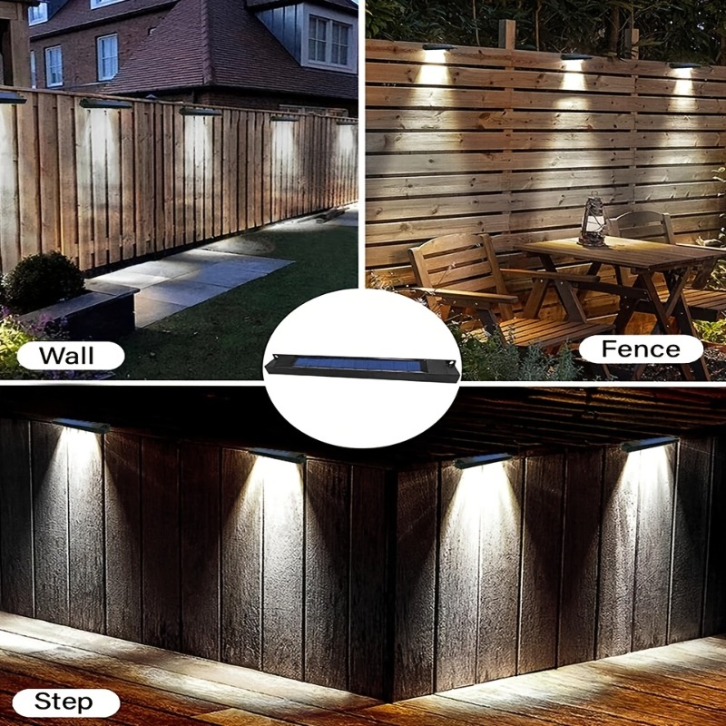 1/2/4Pcs Solar Sign Lights Out - Outdoor Lighting On Fence recension och pris