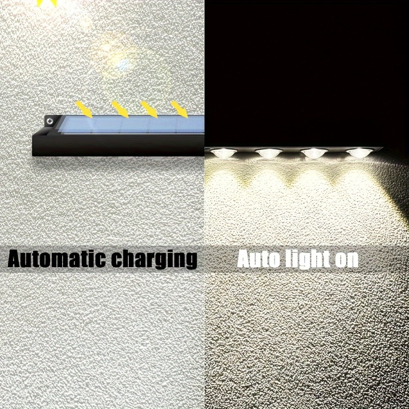 1/2/4Pcs Solar Sign Lights Out - Outdoor Lighting On Fence recension och pris