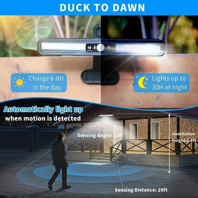 Clip On Solar Motion Lights Ou - Outdoor Lighting On Fence recension och pris