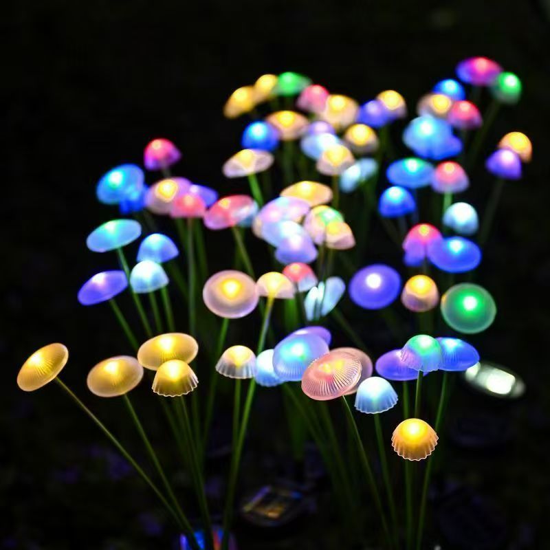 Solar Jellyfish Mushroom Light - Landscape Spike Light recension och pris
