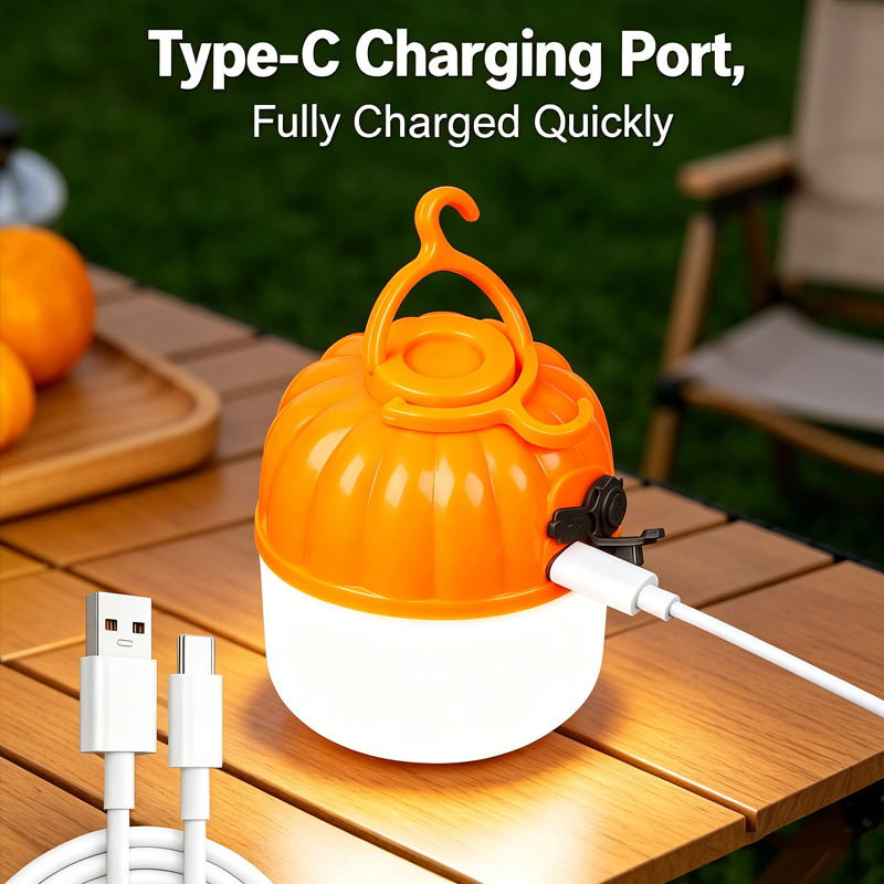 Mini Portable LED Pumpkin Bulb - Outdoor Lighting Hooks recension och pris