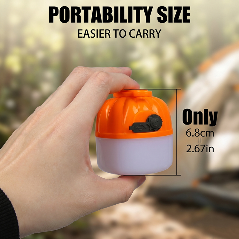 Mini Portable LED Pumpkin Bulb - Outdoor Lighting Hooks recension och pris