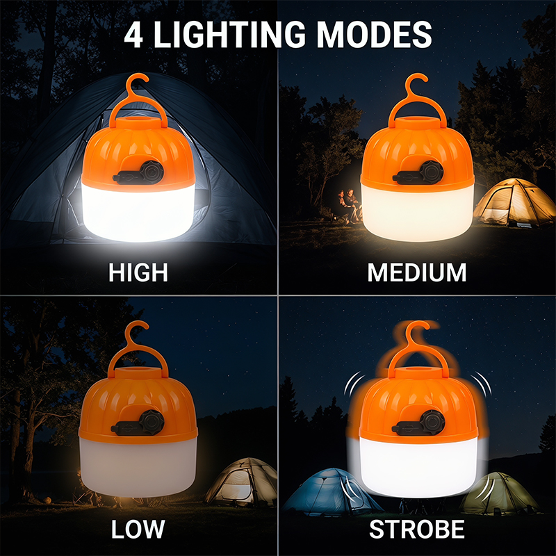 Mini Portable LED Pumpkin Bulb - Outdoor Lighting Hooks recension och pris