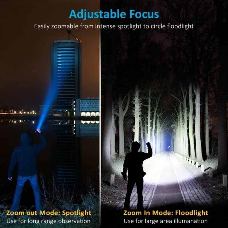 Rechargeable T6 Handheld Flash - Outdoor Lighting Black recension och pris