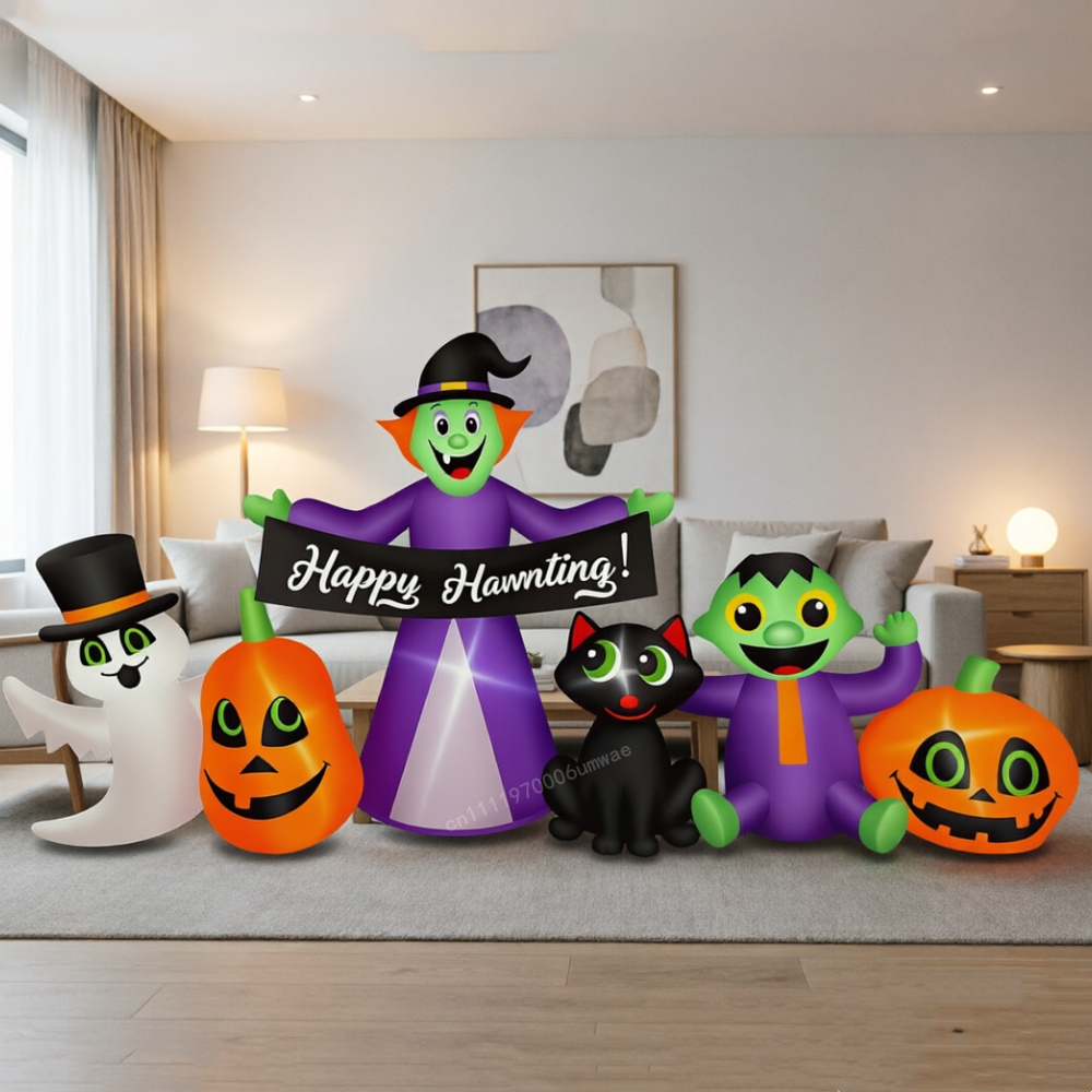2.4M Halloween Inflatable Witc - Outdoor Lighting For Front Of House recension och pris