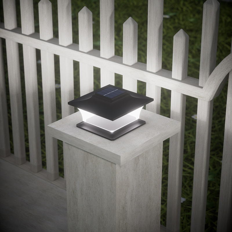 Solar Post Light with Auto On/ - Outdoor Lighting On Fence recension och pris
