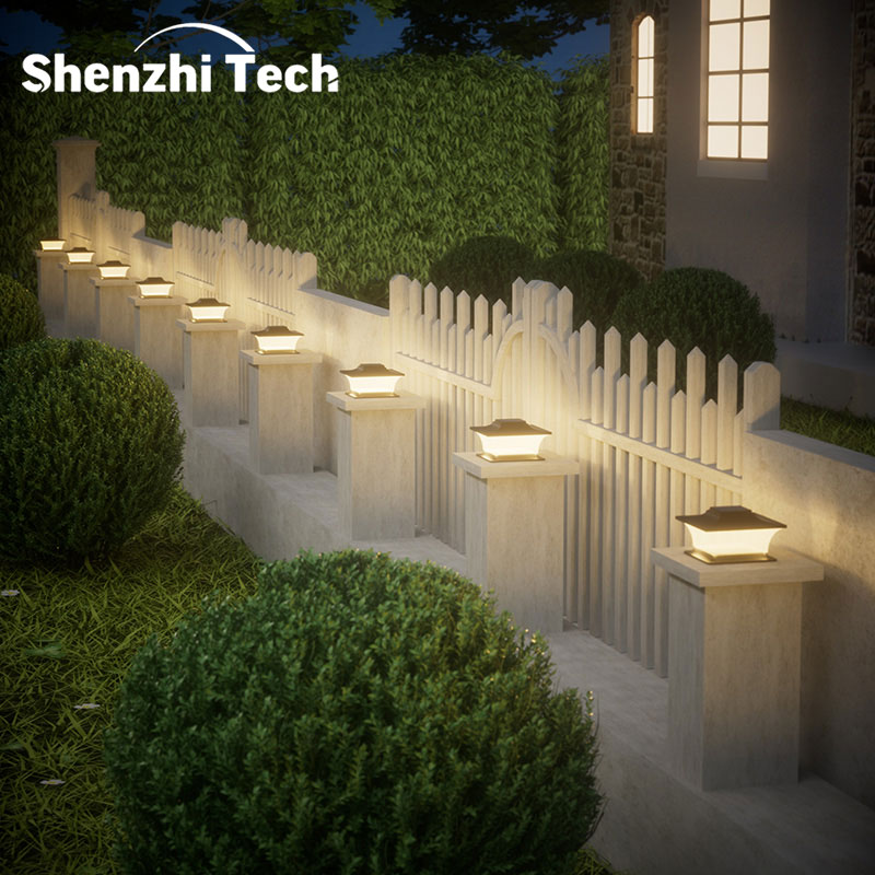 Solar Post Light with Auto On/ - Outdoor Lighting On Fence recension och pris