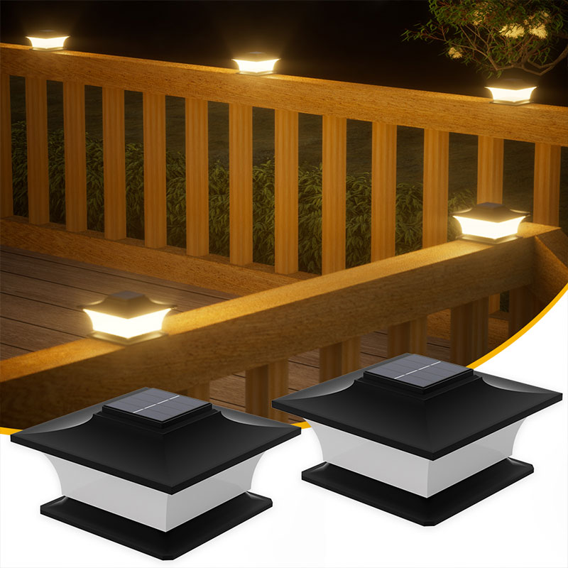 Solar Post Light with Auto On/ - Outdoor Lighting On Fence recension och pris