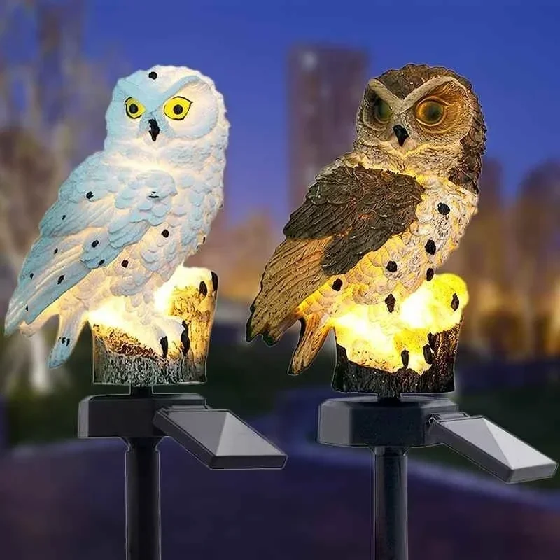 Owl Lights Outdoor Solar Power - Landscape Spike Light recension och pris