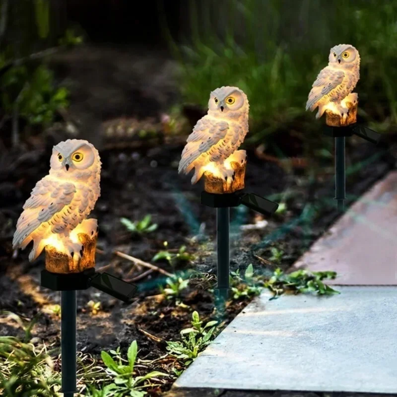 Owl Lights Outdoor Solar Power - Landscape Spike Light recension och pris