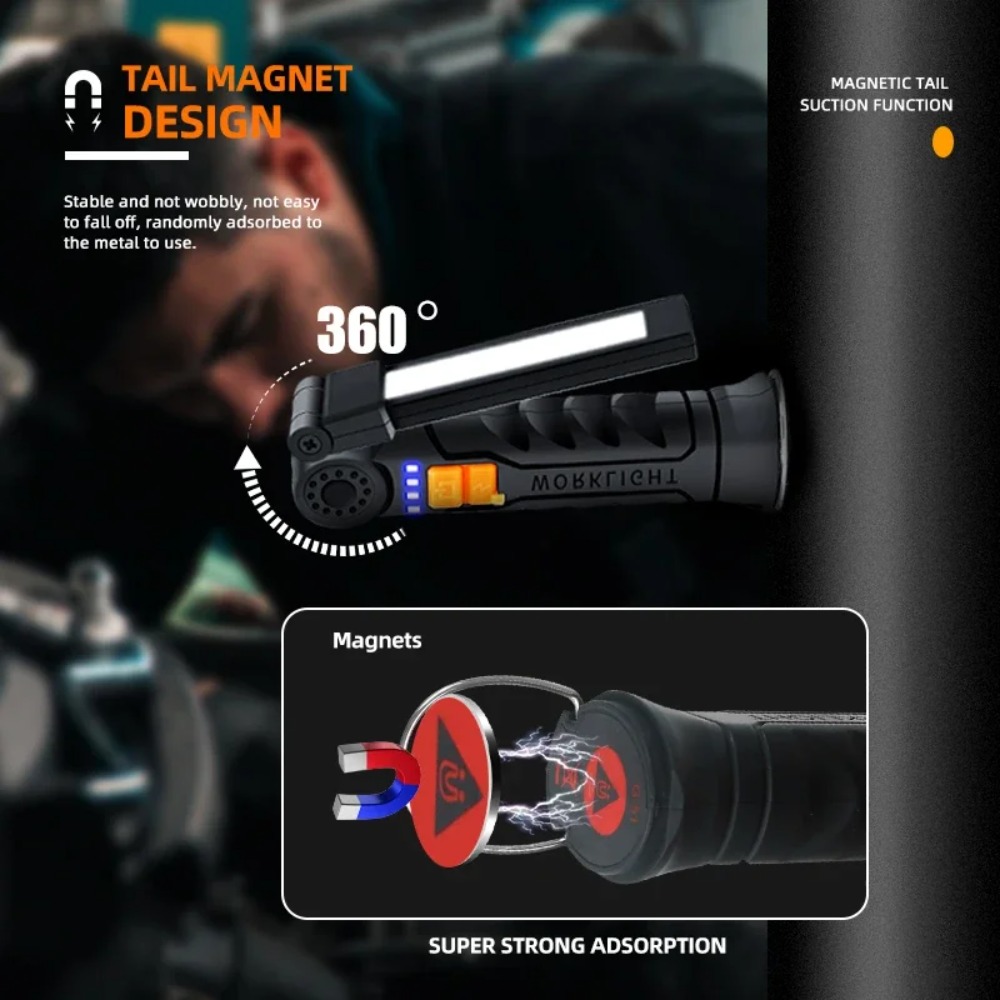 Portable COB LED Flashlight US - Outdoor Lighting Panel recension och pris