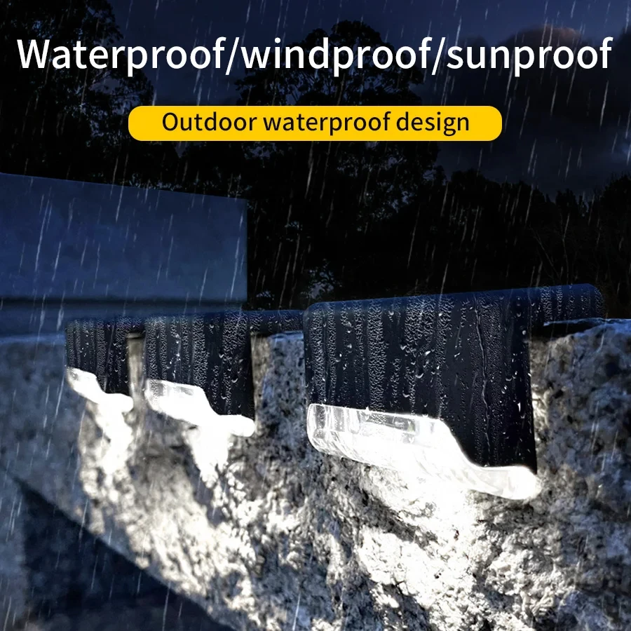 1-8 Pack Led Solar Step Lights - Outdoor Lighting On Fence recension och pris