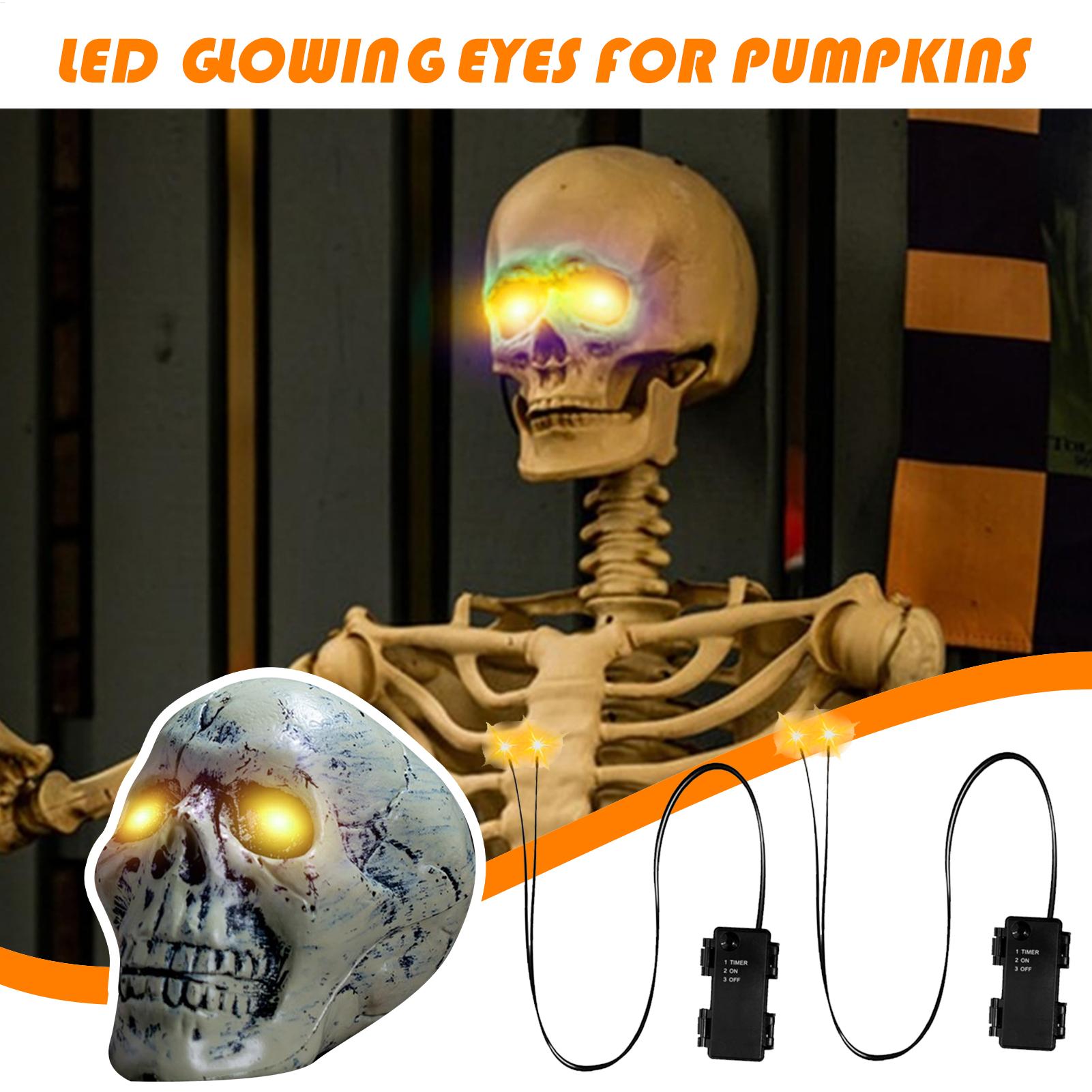 1PC Glowing Eyes Halloween Lig - Outdoor Lighting Timer recension och pris