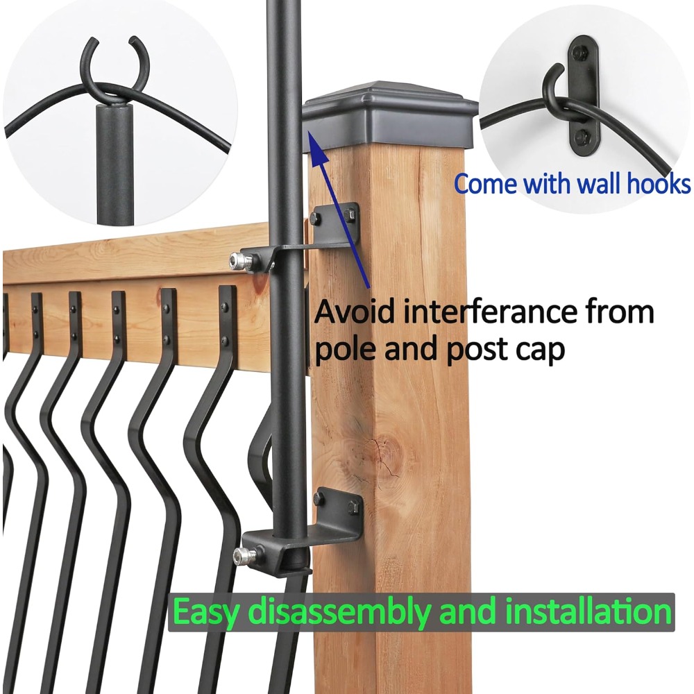 2 pack string light poles - st - Outdoor Lighting Hooks recension och pris