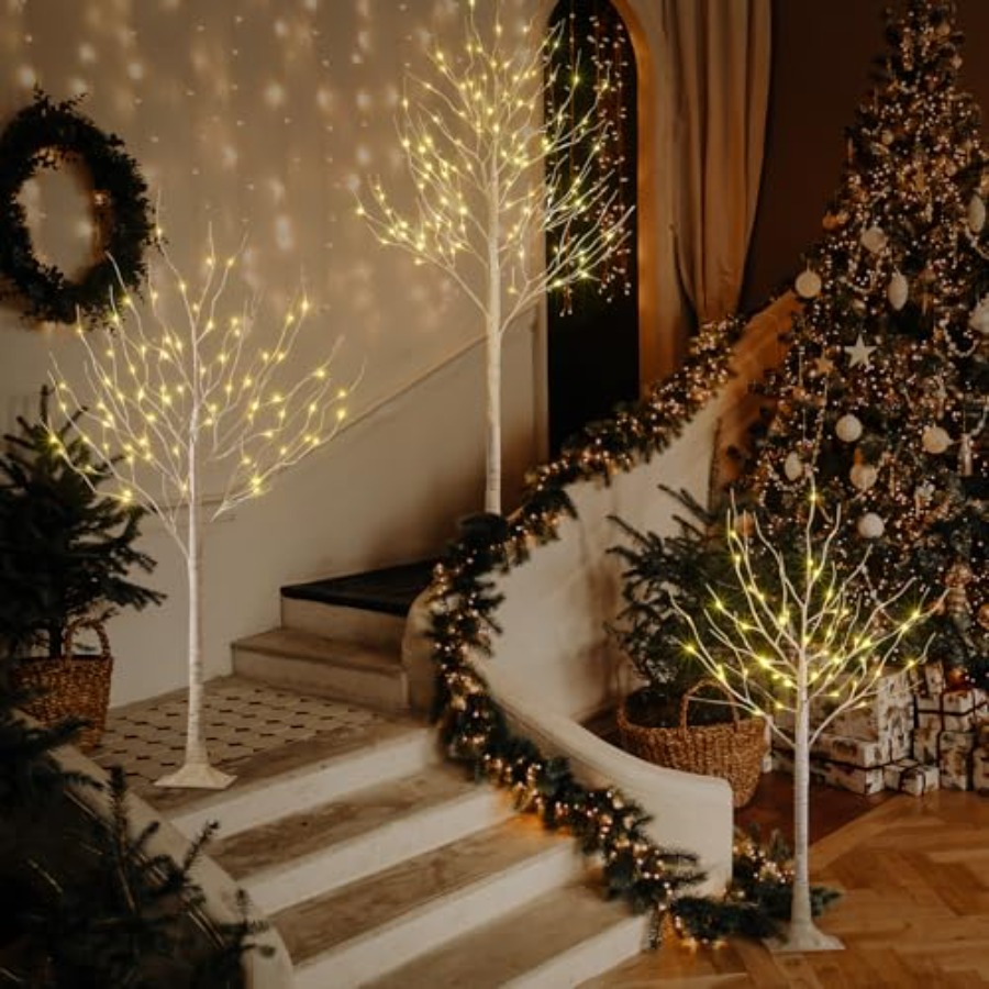 LED Birch Tree Light Set For I - Outdoor Lighting On Trees recension och pris