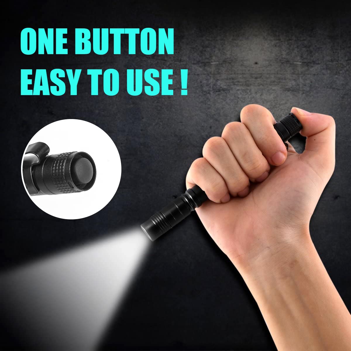 Portable Mini LED Pen Flashlig - Outdoor Lighting Black recension och pris