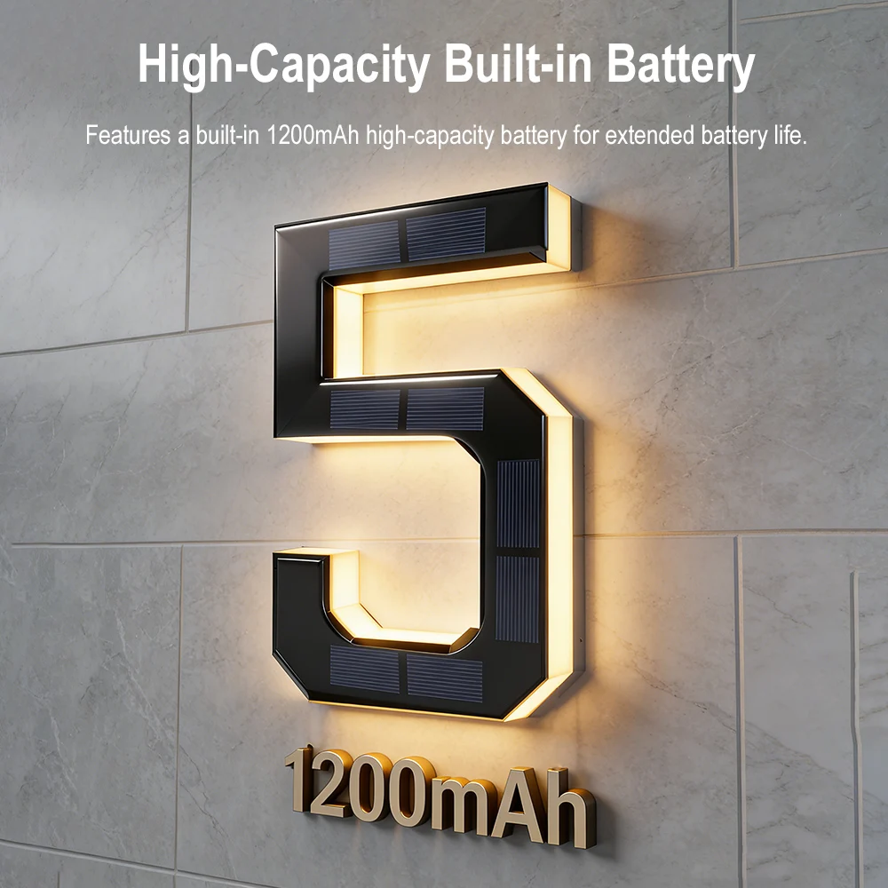 12CM Solar House Number Lights - Outdoor Lighting For Front Of House recension och pris