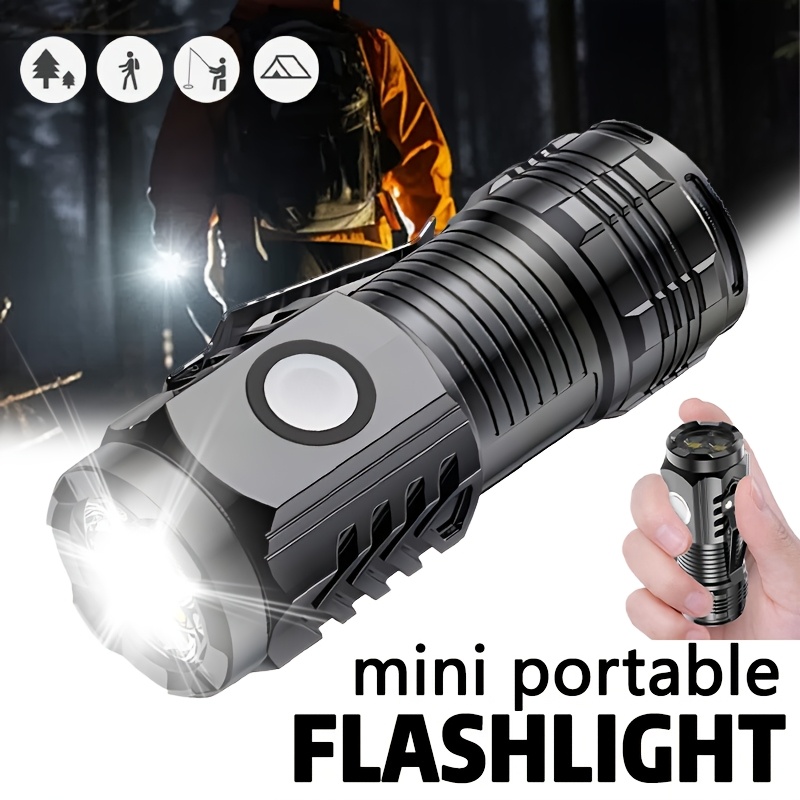 Mini 3LED Flashlight With Pen  - Outdoor Lighting Black recension och pris