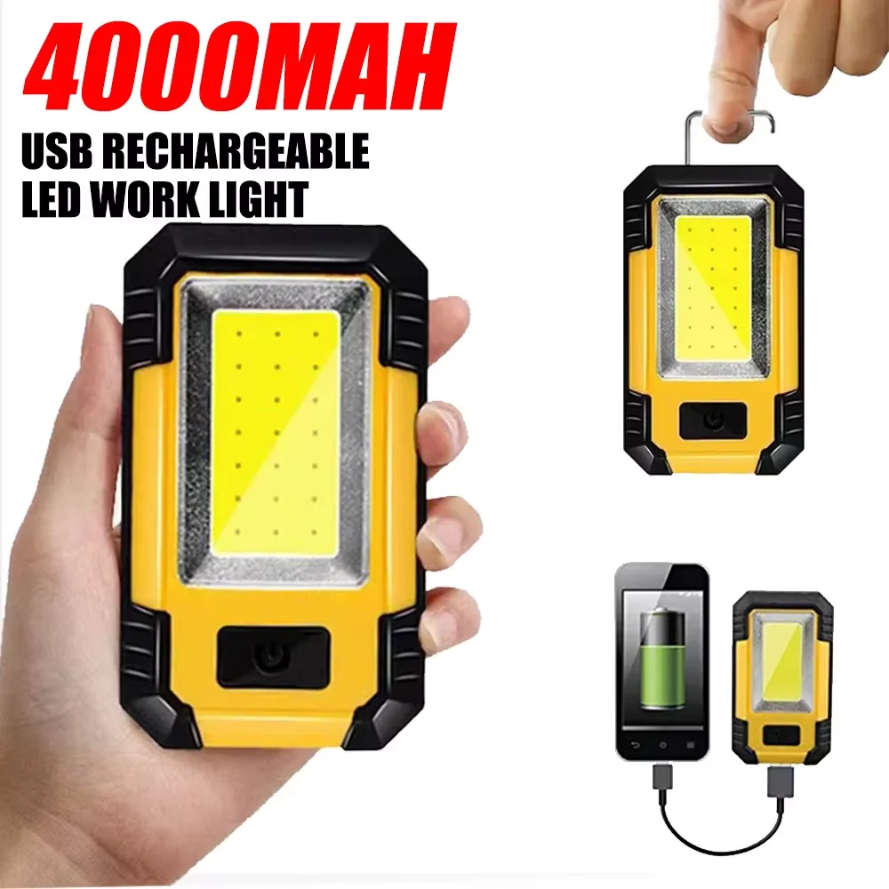 Rechargeable 4000MaH Work Ligh - Outdoor Lighting Hooks recension och pris