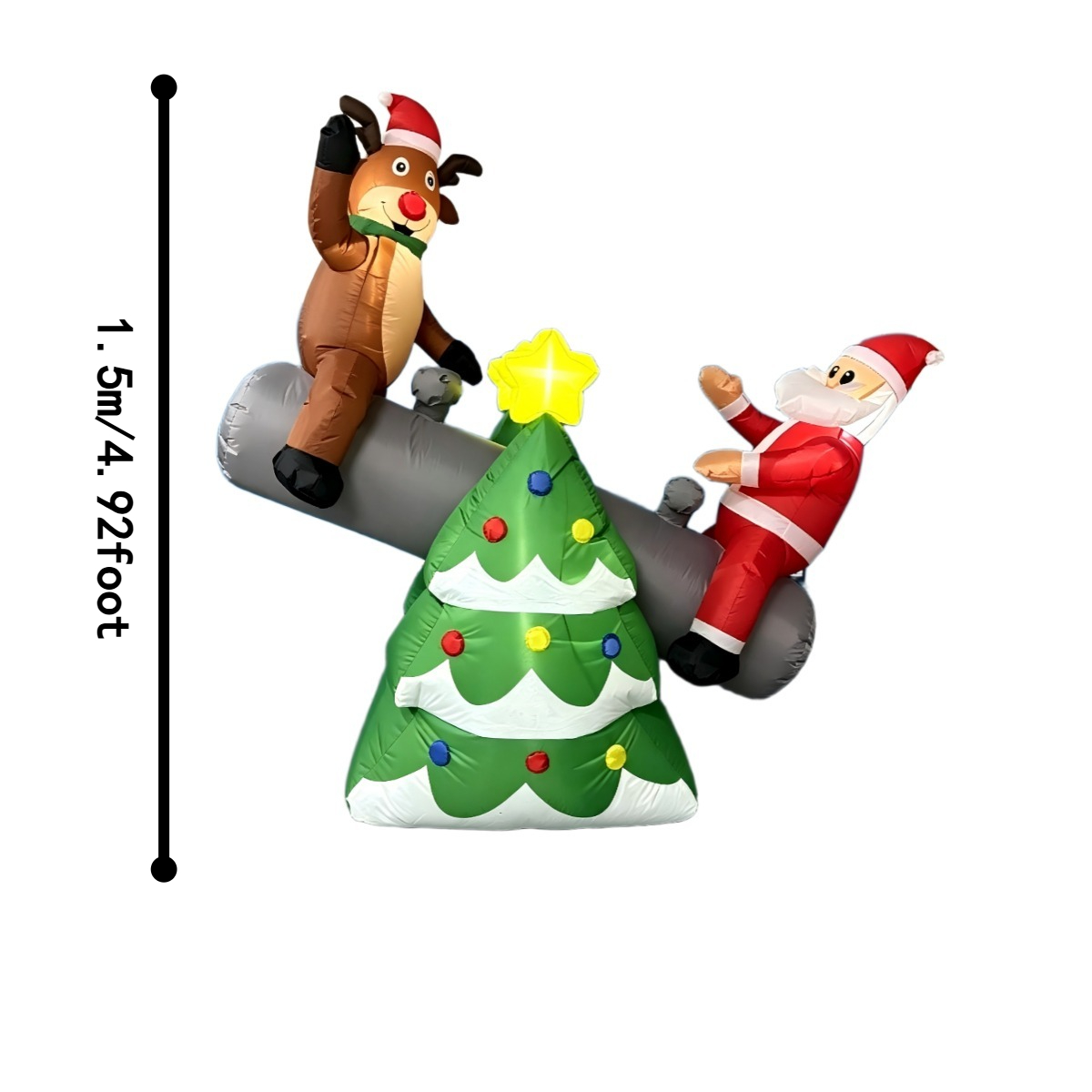 Christmas Inflatable Toys Sant - Outdoor Lighting On Trees recension och pris