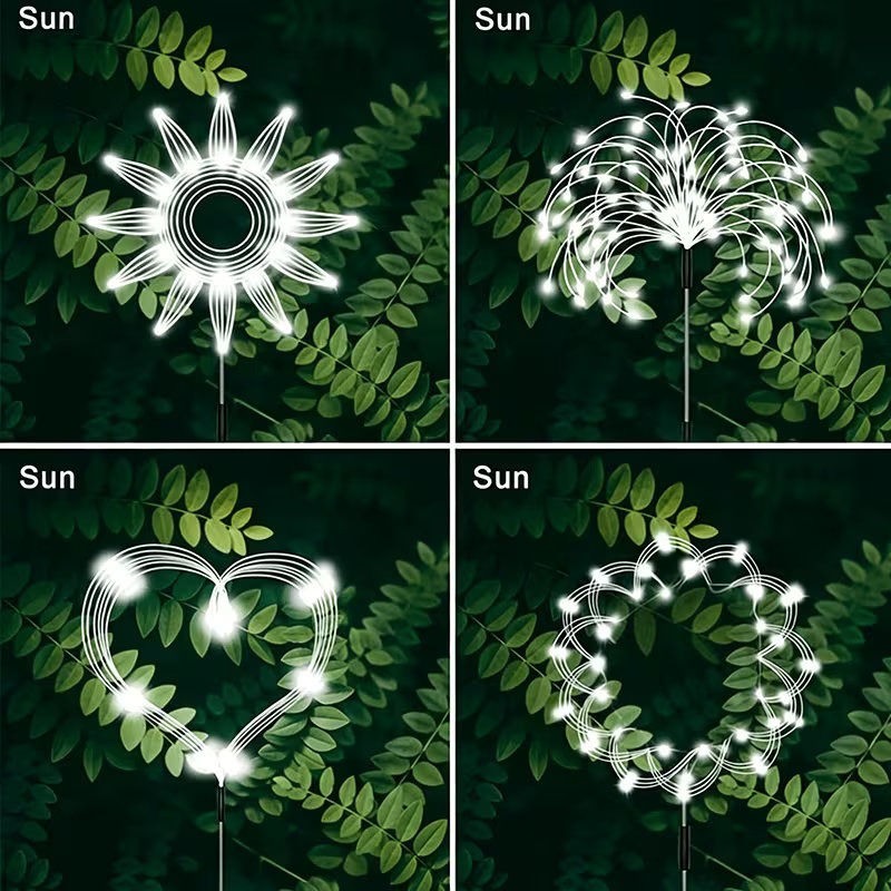 1/4pcs Waterproof Solar Firewo - Landscape Spike Light recension och pris