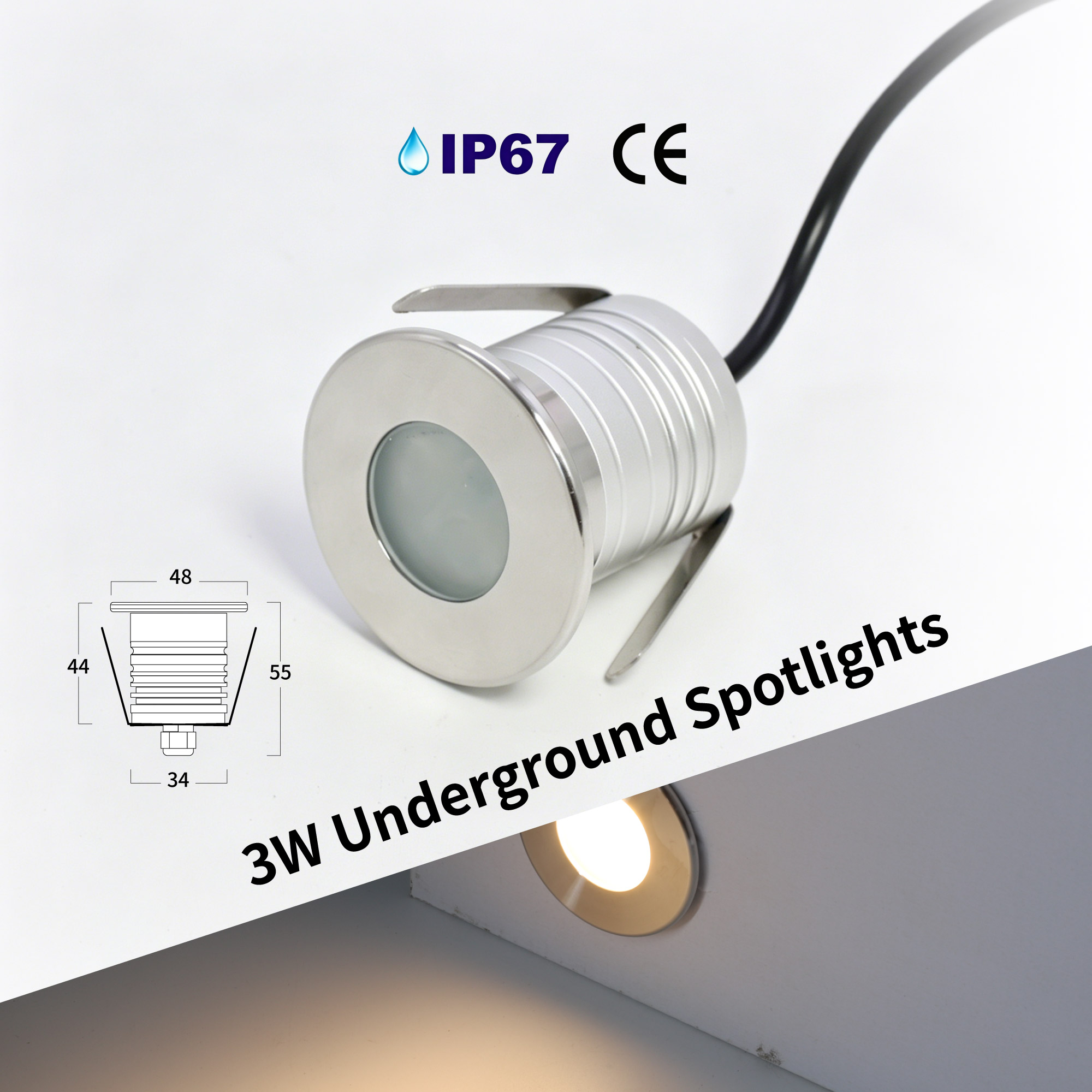 3W LED Pool Light Underwater L - Pond Light Submersible recension och pris