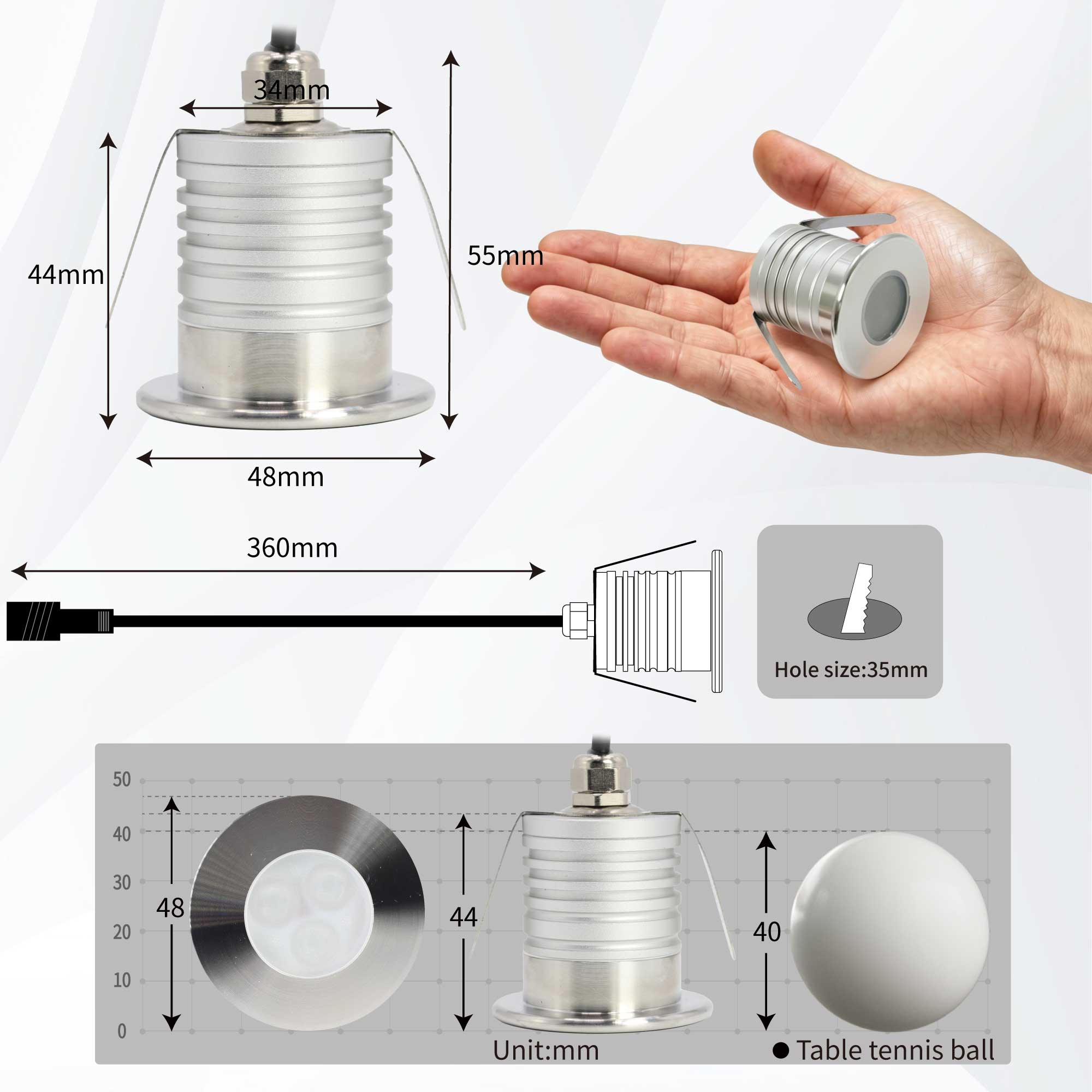 3W LED Pool Light Underwater L - Pond Light Submersible recension och pris