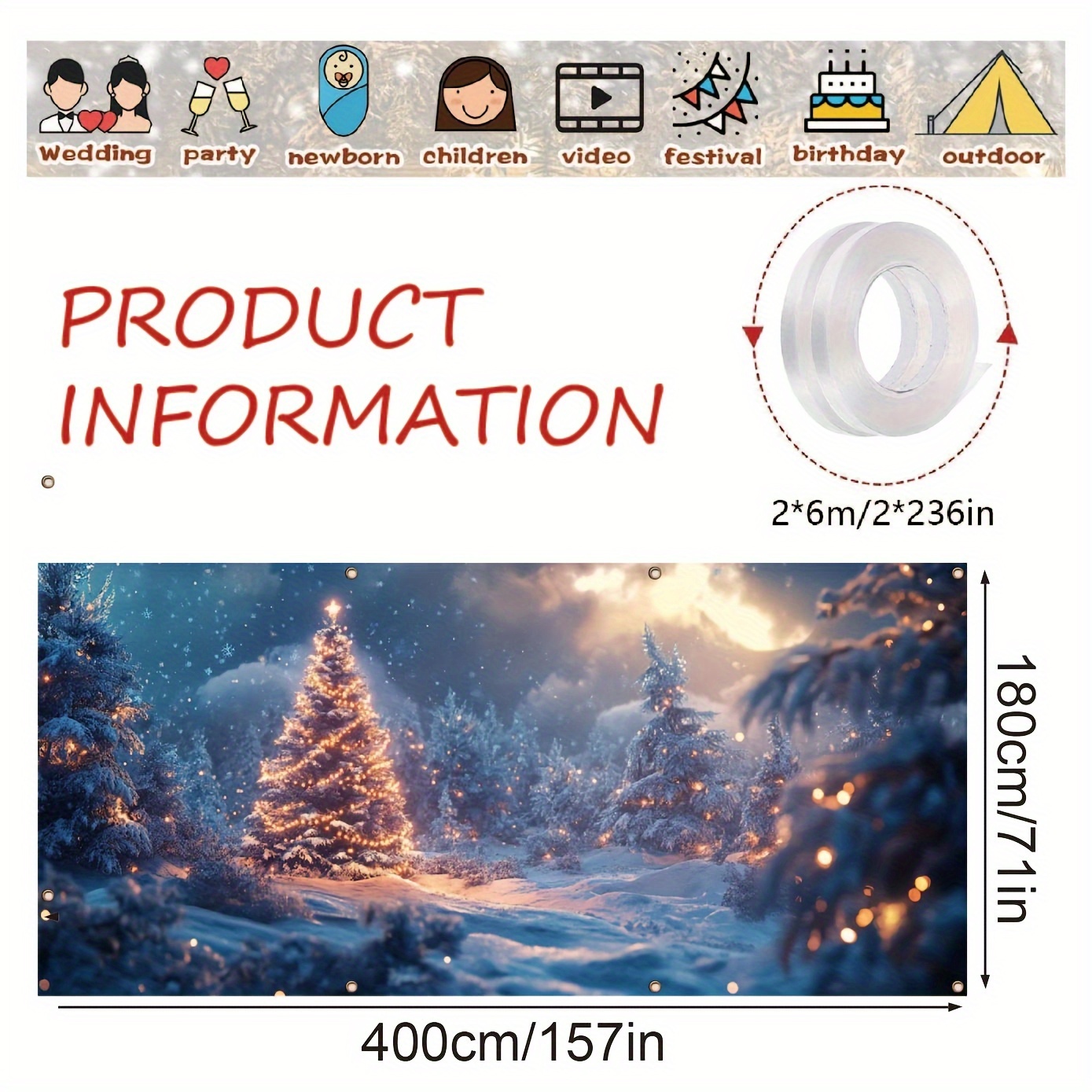 Sparkling Christmas Garage Ban - Outdoor Lighting On Trees recension och pris