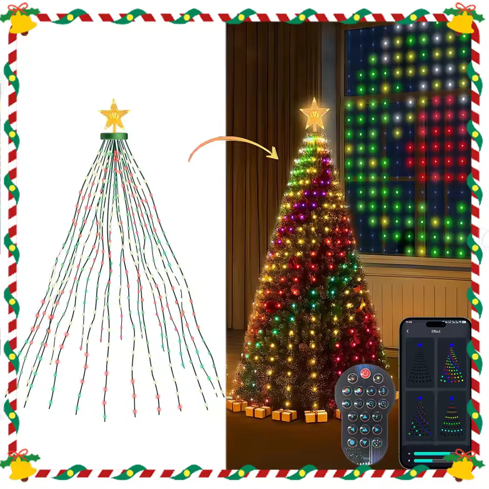 2.1M 400LEDs Christmas Lights  - Xmas Outdoor Lighting Decorations recension och pris