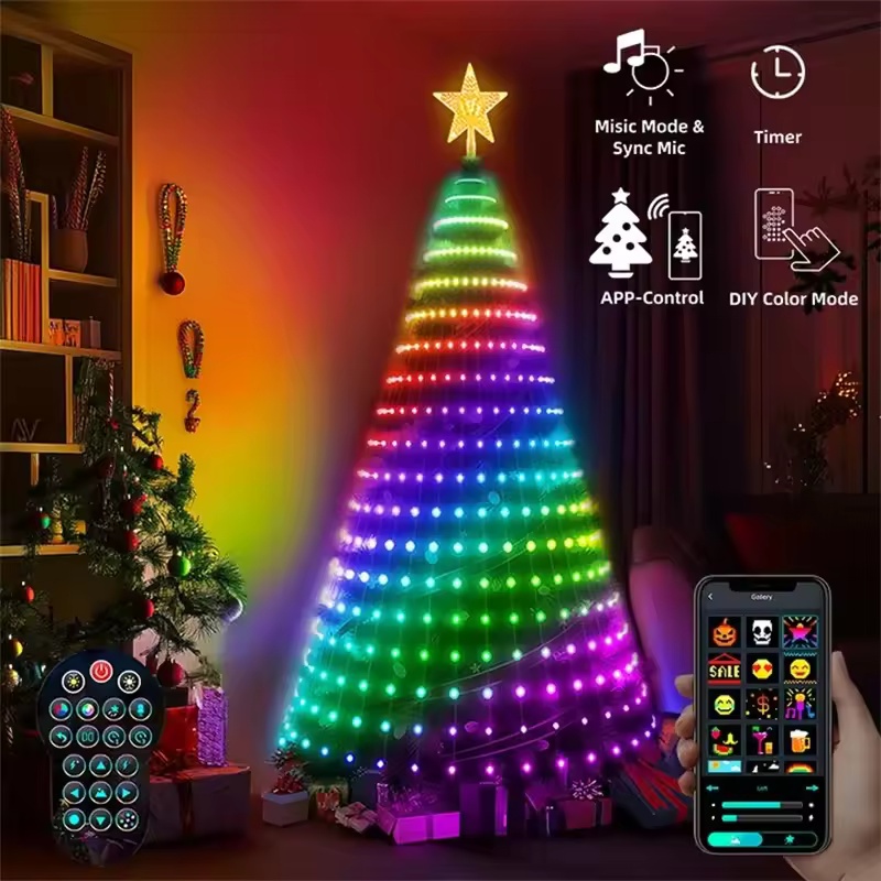2.1M 400LEDs Christmas Lights  - Xmas Outdoor Lighting Decorations recension och pris