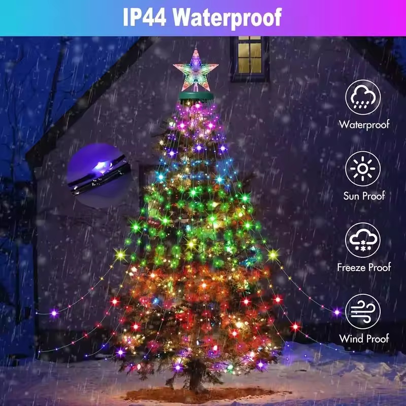 2.1M 400LEDs Christmas Lights  - Xmas Outdoor Lighting Decorations recension och pris