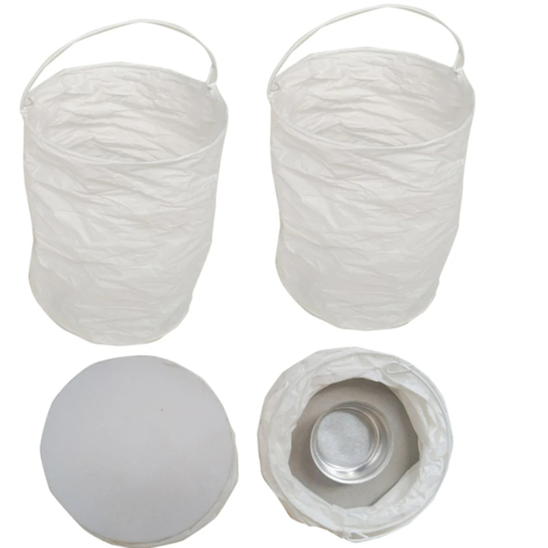 4pcs DIY White Straight Paper  - Xmas Outdoor Lighting Decorations recension och pris